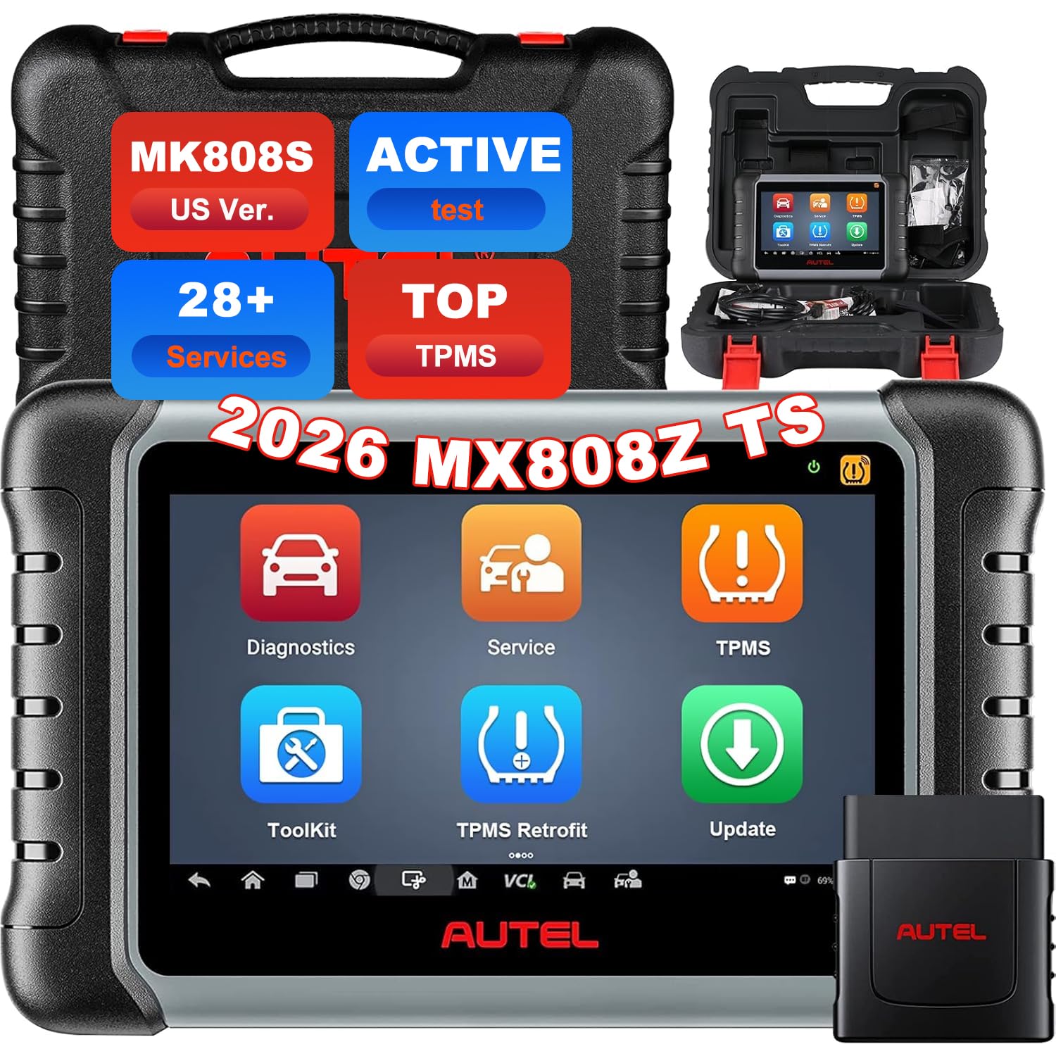 Amazon.com: Autel MaxiCOM MK808Z-TS Upgrade of MK808S MK808Z US